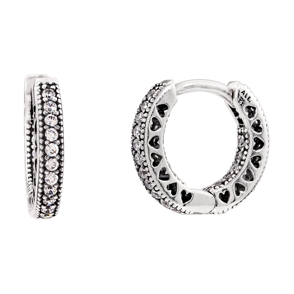PANDORA Hearts of PANDORA Hoop Earrings - 296317CZ