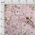 thumbnail image 2 of oneOone Cotton Flex Light Pink Fabric Butterflies Sewing Craft Projects Fabric Prints By Yard 40 Inch Wide-ZR, 2 of 5