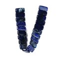 thumbnail image 3 of Natural Imperial Jasper Beads Strands Dyed Rectangle Dark Blue 20.5x10.5x6mm Hole: 1.1mm about 20pcs/strand 8.07 inch(20.5cm), 3 of 5