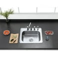 thumbnail image 3 of Gourmetier GKTS2522 Studio 25" Stainless Steel Self-Rimming Single Bowl Drop-In Kitchen Sink, Brushed, 3 of 8