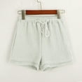 thumbnail image 4 of KVPLBQFD Girls Casual 2 Piece Outfit Long Sleeve Button Shirts Matching High Waist Drawstring Shorts Sets for Kids Beach Vacation Summer Outfits Trendy Teen Girl Clothes, 4 of 8