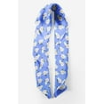 thumbnail image 2 of Bimba Blue Heart Bottle & Rose Floral Pure Silk Printed Head Bandanas Summer Neck Wrap Scarf 40 x 80 Inches, 2 of 6