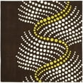 thumbnail image 6 of SAFAVIEH Soho Hudson Geometric Dotted Wool Area Rug, Brown/Beige, 8' x 8' Square, 6 of 9