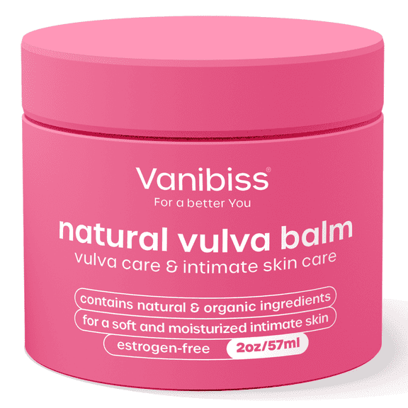 Vanibiss Natural Vulva Balm - Vulvar Intimate Moisturizer - Estrogen Free (Size: 2oz)