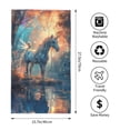 thumbnail image 2 of KLL Forest Lake White Horse Ultra Absorbent & Soft Hand Towels for Bath, Hand, Face, Gym and Spa-27.5x16in, 2 of 7