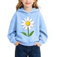 thumbnail image 7 of Cute Hoodies for Teen Girls Daisy Flower Print Pullover Sweatshirts Cool Casual Fall Winter Play Top Size 1-10, 7 of 7