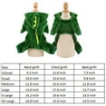 thumbnail image 3 of Walbest Dog Plush Outfit with Hood Pet Dinosaur Costume Pet Dino Hoodies Warm Dragon Coat Four-Leg Jumpsuit Cute Winter Clothes for Cats and Small to XX-Large Dog (S, Green), 3 of 7