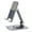 Gray, variant on Cell Phone Stand Adjustable，Swivel Phone Stand with 360 Rotating Base,Aluminum Foldable Desktop Holder Compatible Compatible with All Models of Mobile Phones, ipads, Tablets (4-11 Inches)
