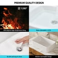 thumbnail image 3 of 21"×14"×5.5" White Ceramic Rectangular Countertop Bathroom Sink, 3 of 8