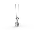 thumbnail image 2 of 4.00 Ctw Trillion Shape Moissanite Diamond 925 Sterling Silver Solitaire Women Valentines Day Gifts Pendant Necklace, Silver, 2 of 4