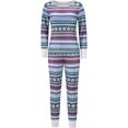 thumbnail image 4 of Asskyus Women’s Pajamas Tops and Pants Sets Cotton Racks, Ladies Long Sleeve Pants Christmas Printing, 4 of 7