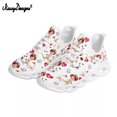 thumbnail image 1 of Noisydesigns - Zapatillas de deporte con plataforma y amortiguación con estampado 3D de enfermera y médico para mujer, zapatos planos con cordones y malla transpirable, 1 of 6