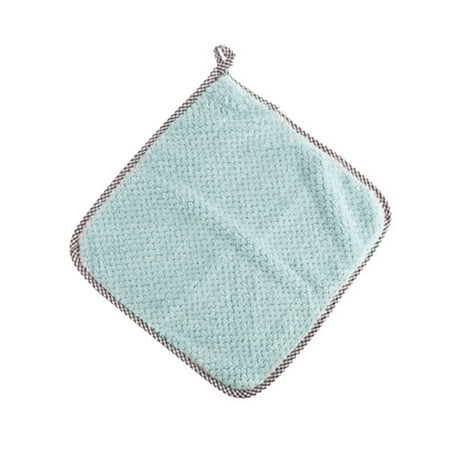 

Kitchen Cloth Dish Towels with Lanyard Square Shape Washable Commodity Dish Towel for Household Dishwashing