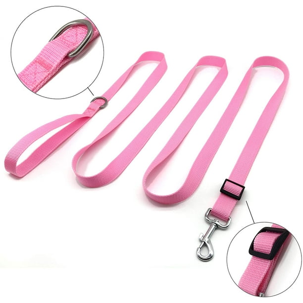 Adjustable Nylon Dog Leash 10 Foot Long Dog Leashes for Medium