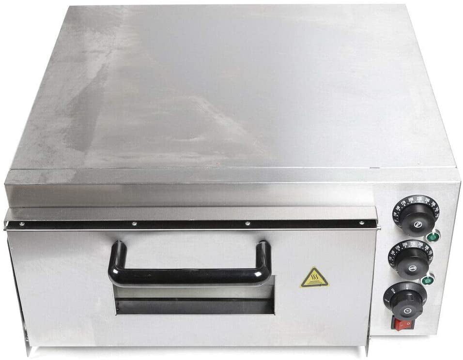 Electric 2000W Pizza Oven Single Deck Baking Oven 110V Ceramic Stone Toaster 