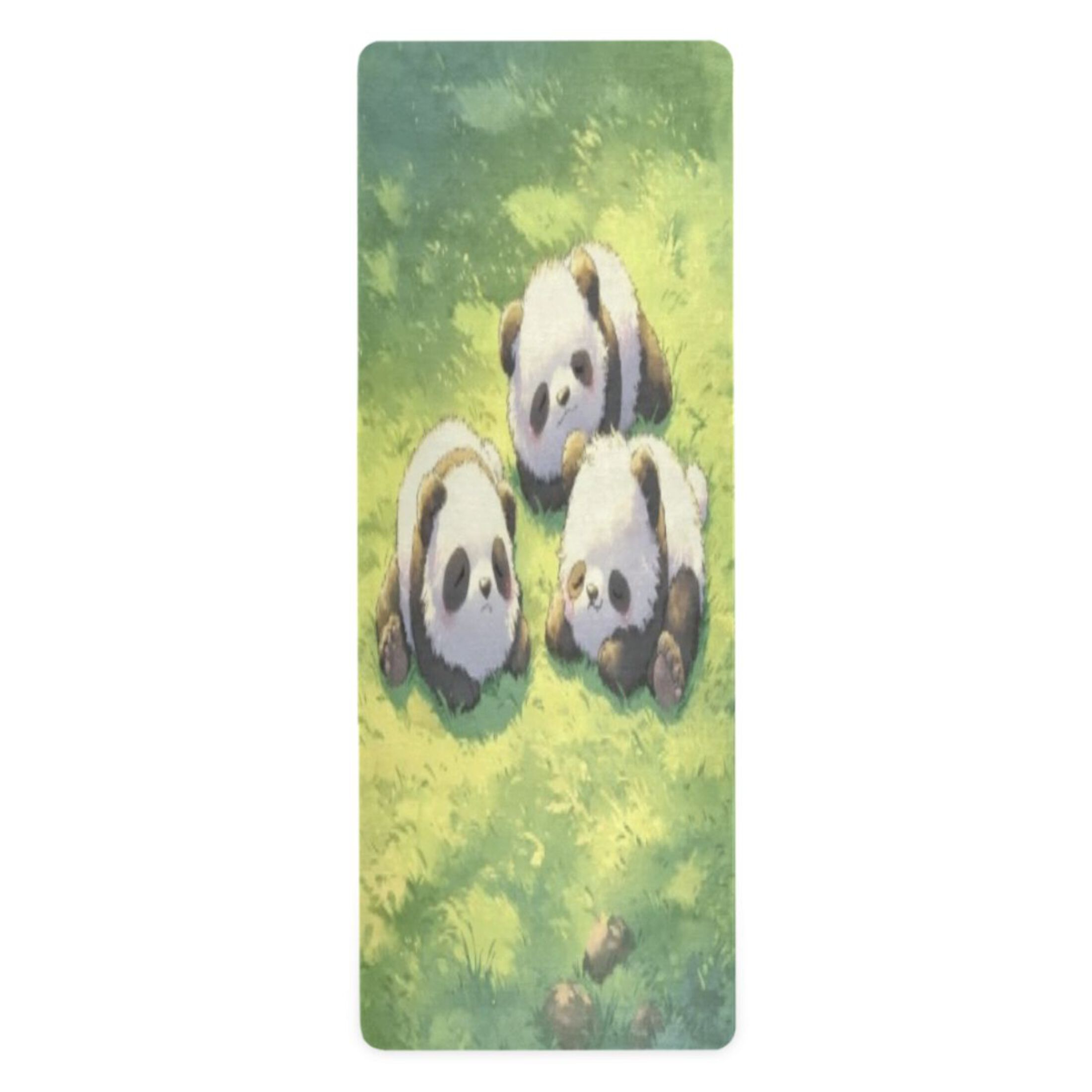 BZSMCE Yoga Mat Women Fitness Mat Panda Meadow Nap Pattern