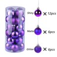 thumbnail image 3 of Bolas de Navidad, 24 piezas, 3/4/6/8 cm, adornos colgantes para árbol de Navidad, bolas de plástico para colgar, decoración para fiestas en el hogar, suministros para Navidad y Año Nuevo, 3 of 5