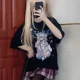 thumbnail image 3 of Camiseta de Anime para mujer, camisa de manga corta, estilo coreano, Harajuku japonés, holgada, con estampado en caliente, estilo Punk, 3 of 5