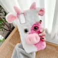 thumbnail image 2 of MasteelfCA Fuzzy Girly Phone Case Cartoon Cow Protective Shell Compatible with S20 FE 5G, 2 of 7