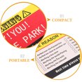 thumbnail image 3 of KAKOWELY parking 100pcs Funny Parking Violation Cards for Cars Humorous Warning Notes for Bad Parking Multi Reason Violation Cards Small Warning Signs for Road Safety, 3 of 4