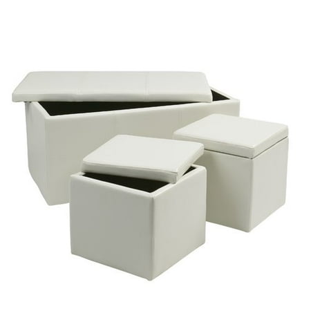 OSP Designs Vinyl 3-Piece Storage Ottoman Set - Walmart.com OSP Designs Vinyl 3-Piece Storage Ottoman Set - OSP Designs Vinyl 3-Piece Storage Ottoman Set - Walmart.com