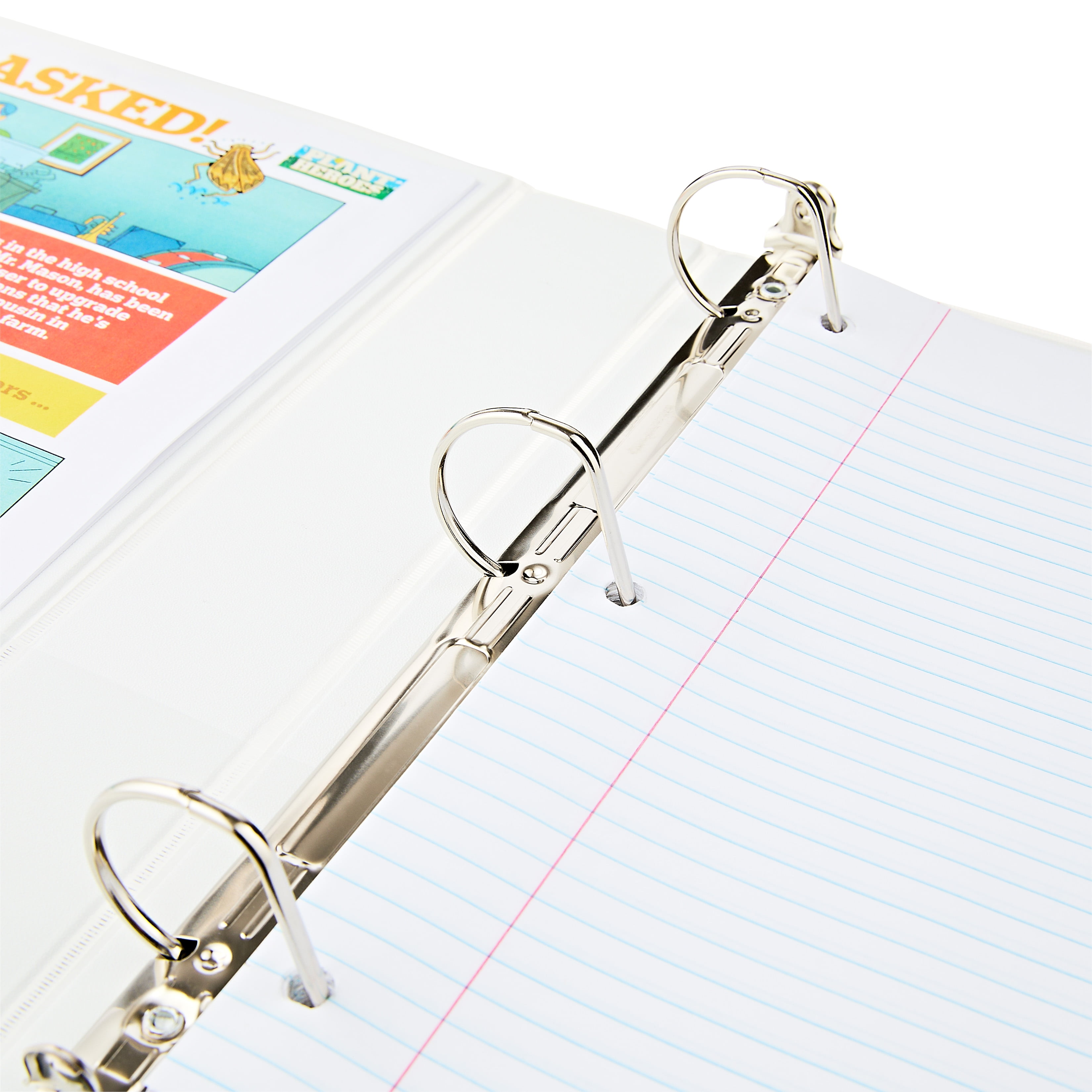 (2 pack) Pen+Gear Durable View 1.5" D-Ring Binder, White