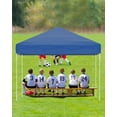 thumbnail image 7 of 10x10 Pop Up Canopy Tent, Outdoor Tent with 3 Adjustable Height, Easy Set Up Canopy with 4 Sandbags & Carrying Bag for Camping, Parties,Outdoor Events, Blue, 7 of 7