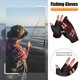 thumbnail image 3 of Guante de pesca de flecha unisex con corte de 3 dedos Guantes de pesca antideslizantes (negro rojo) Likrtyny Deportes al aire libre Salida diaria Juego de fiesta, 3 of 8