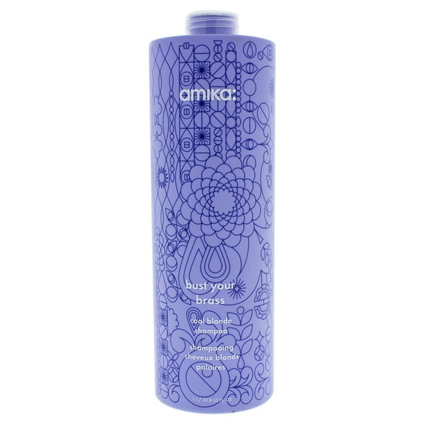 Amika Bust Your Brass Cool Blonde Shampoo by Amika for Unisex 33.8