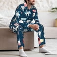 thumbnail image 7 of Naloa Dental Men’s Pajamas Set - Long Sleeve Button Down Sleep Shirt and Pajama Bottoms Sleepwear Set-X-Large, 7 of 7