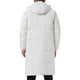 thumbnail image 3 of Abrigo acolchado con capucha desmontable para hombre, edición INSPIRE CHIC, chaqueta larga de invierno con cierre completo, M, blanco, 3 of 6