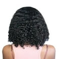 thumbnail image 4 of Peluca Sintética de Cabeza Completa con Cabello Rizado de Gran Ola, Encaje Frontal Negro a la Moda, 4 of 10