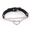 thumbnail image 2 of Uds collar de Halloween gargantilla gótica de cuero conjunto Punk cadena clavícula gargantilla de cuero negro Sexy JFHHH pequeña, 2 of 5