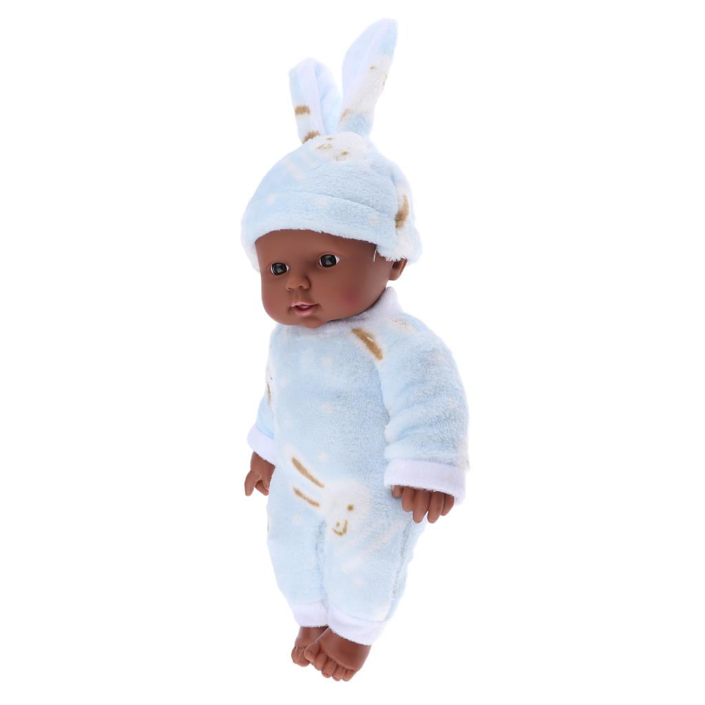 30 cm African American reborn poupée Complète Vinyle Bébé Noël cadeaux rose 