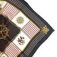 thumbnail image 3 of Women Elegant Vintage Brown Red & White Marine Scarf, 3 of 4