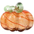 thumbnail image 1 of Figura de calabaza de cristal, adorno de calabaza, decoración de Halloween, decoración de escritorio, 1 of 5