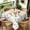 Sage, variant on Floral Square Tablecloth 70x70 Inch, Yellow Floral Watercolor Table Cloth, Waterproof Wrinkle Resistant Tablecloth, Spring Summer Decoration for Holiday Kitchen Dining Room