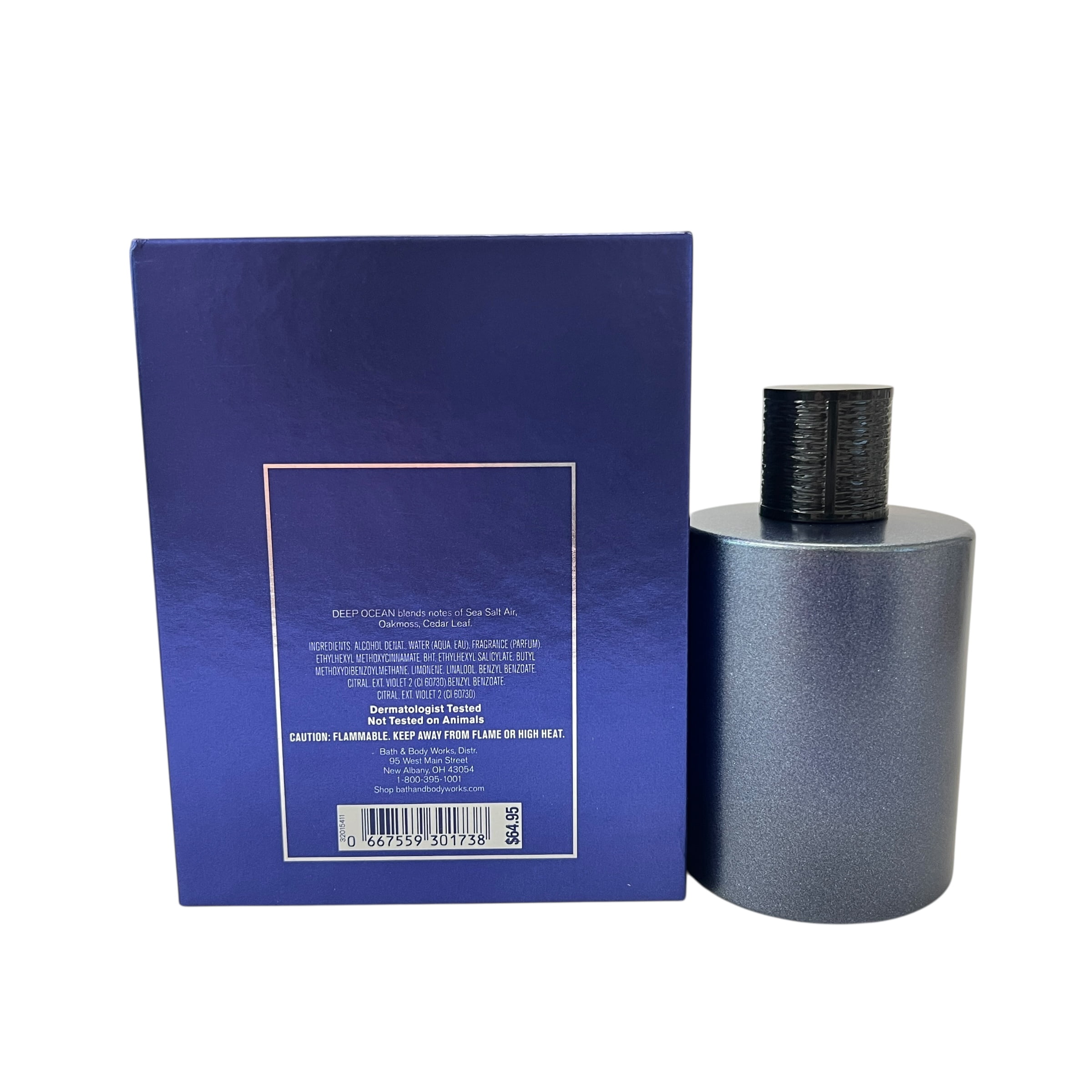 Bath & Body Works Men’s Cologne – Deep Ocean Scent, 3.4 fl oz (100 mL)
