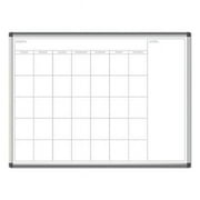 UBrands UBR 47 x 35 in. Pinit Magnetic Dry Erase Calendar Board White