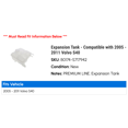 thumbnail image 2 of Expansion Tank - Compatible with 2005 - 2011 Volvo S40 2006 2007 2008 2009 2010, 2 of 2