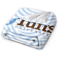 thumbnail image 2 of Tufts University Logo Fleece Blanket, Very Soft Microfiber Flannel Blanket for Couch Warm and Cozy for All Seasons, 2 of 6