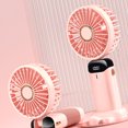 thumbnail image 2 of Folding Fan,Folding Fan USB Digital Hand Fan Handheld Fan Luxury Finish, 2 of 3