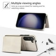 thumbnail image 2 of Allytechgroup Detachable Cards Holder Case for Samsung Galaxy S25, RFID Blocking 2 In 1 Wallet PU Leather Case with Stand Compatible with Magsafe Shockproof Cover for Samsung Galaxy S25, White, 2 of 5