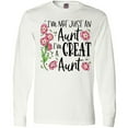 thumbnail image 3 of Inktastic I'm Not Just an Aunt, I'm a Great Aunt Flowers Long Sleeve T-Shirt, 3 of 5