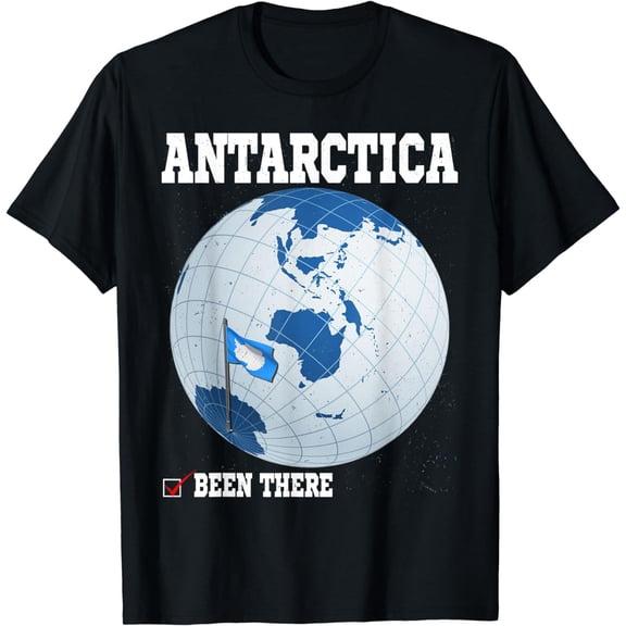 I've Been In There Flag in Antarctica Travel Souvenirs T-Shirt