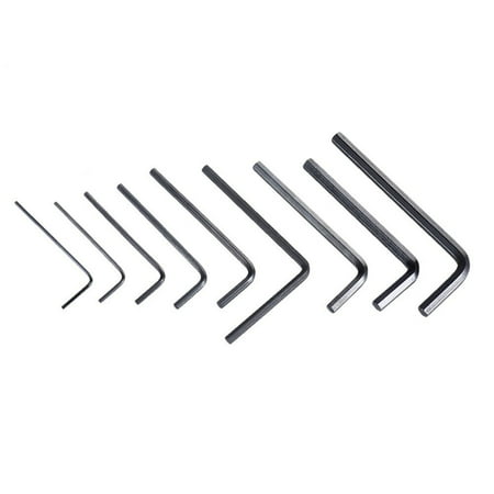 

JMXIANG 9pcs Hexagon Allen Wrench Key Hex Wrench Bass Guitar Neck Truss Rod Adjustment Guitar Accessories (Black)