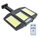 thumbnail image 4 of Lámpara solar COB con sensor de movimiento y control remoto para exteriores, IP65, impermeable, para pared de jardín, 4 of 11