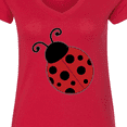 thumbnail image 4 of Inktastic Ladybug Women's V-Neck T-Shirt, 4 of 5