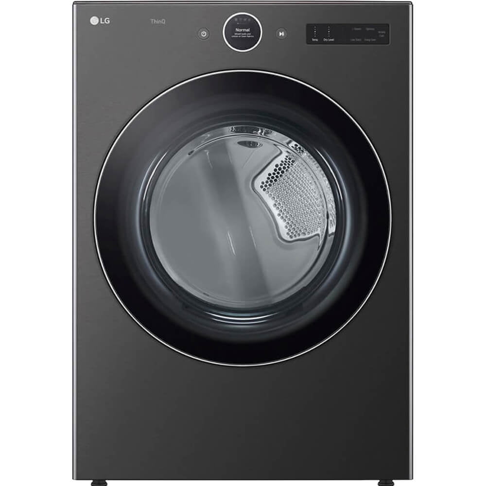 LG DLGX6701B 7.4 Cu. Ft. Black Stainless Front Load Stackable Smart Gas Dryer