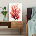 thumbnail image 5 of UXIEQU 12x16 Inch 2D Flat Abstract Red Coral Watercolor Wall Art Oceanic Coastal Minimalist Home Decor, 5 of 8